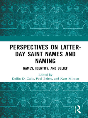 cover image of Perspectives on Latter-day Saint Names and Naming